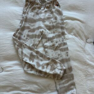 Aviator Nation Women’s Tan Tie-Dye Sweatpants